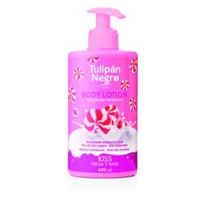 LOCIÓN FRESA Y NATA 400 ML TULIPÁN NEGRO